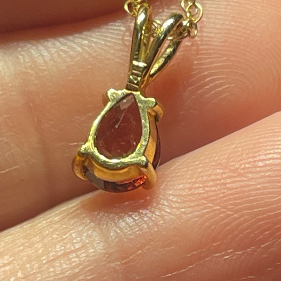 14k yellow gold set necklace and earrings - Picture 6 of 12